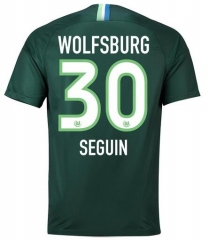 18-19 VfL Wolfsburg SEGUIN 30 Home Soccer Jersey Shirt