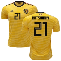 Belgium 2018 World Cup Away MICHY BATSHUAYI 21 Soccer Jersey Shirt