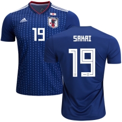 Japan 2018 World Cup HIROKI SAKAI 19 Home Soccer Jersey Shirt