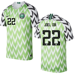 Nigeria Fifa World Cup 2018 Home Joel Obi 22 Soccer Jersey Shirt