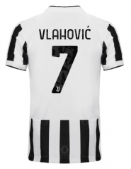 VLAHOVIĆ #7 21-22 Juventus Home Soccer Jersey Shirt