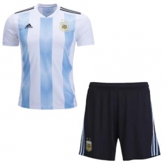 Argentina 2018 World Cup Home Soccer Kits With Shorts