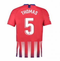 18-19 Atletico Madrid Thomas 5 Home Soccer Jersey Shirt