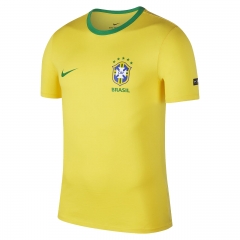 Brazil FIFA World Cup 2018 Yellow Crest T-Shirt