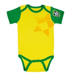 Brazil 2018 World Cup Home Infant Shirt Soccer Baby Suit Rompers Outfits