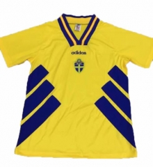Retro Sweden 94-96 Home Soccer Jersey Shirt