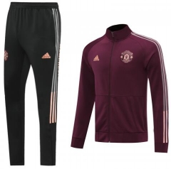 20-21 Manchester United Red Training Jacket and Pants