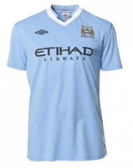 Retro 11-12 Manchester City Home Soccer Jersey Shirt