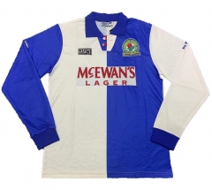 Retro Long Sleeve 94-95 Blackburn Rovers Home Soccer Jersey Shirt
