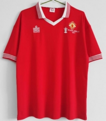Retro 1977 Manchester United Home Soccer Jersey Shirt