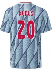 Mohammed Kudus 20 Ajax 20-21 Away Soccer Jersey Shirt
