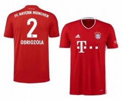 Álvaro Odriozola 2 Bayern Munich 20-21 Home Soccer Jersey Shirt