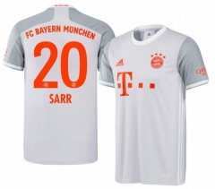 Bouna Sarr 20 Bayern Munich 20-21 Away Soccer Jersey Shirt