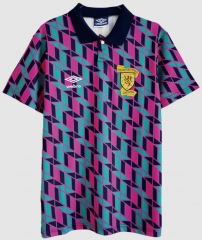Retro 88/89 Scotland Away Soccer Jersey Shirt