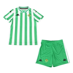 18-19 Real Betis Home Children Soccer Jersey Kit Shirt + Shorts