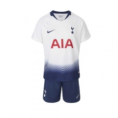 18-19 Tottenham Hotspur Home Children Soccer Jersey Kit Shirt + Shorts