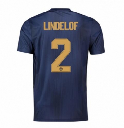 18-19 Manchester United Lindelof 2 UCL Third Soccer Jersey Shirt
