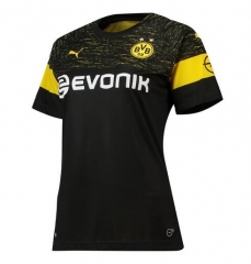 Women 18-19 Borussia Dortmund Away Soccer Jersey Shirt