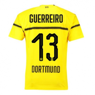 18-19 Borussia Dortmund Guerreiro 13 Cup Home Soccer Jersey Shirt