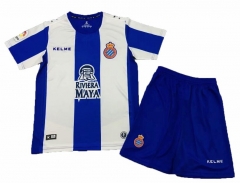 18-19 RCD Espanyol Home Soccer Jersey Kits (Shirts+Shorts)