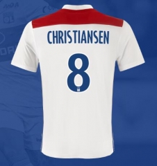 18-19 Olympique Lyonnais CHRISTIANSEN 8 Home Soccer Jersey Shirt