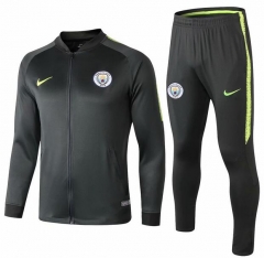 18-19 Manchester City Green Training Suit (Jacket+Trouser)