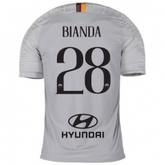 18-19 AS Roma BIANDA 28 Away Soccer Jersey Shirt