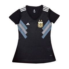Women Argentina 2018 World Cup Away Soccer Jersey Shirt