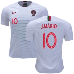 Portugal 2018 World Cup JOAO MARIO 10 Away Soccer Jersey Shirt