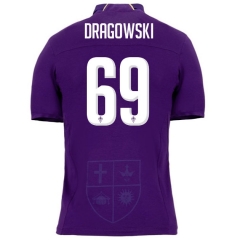 18-19 Fiorentina DRAGOWSKI 69 Home Soccer Jersey Shirt