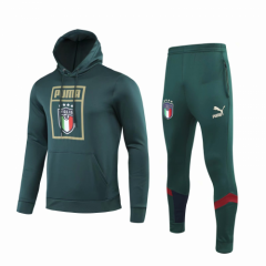 2020 Euro Italy Hoodie Jackets Green and Pants