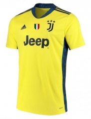 20-21 Juventus Yellow Goalkeeper Soccer Jersey Shirt