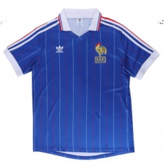 Retro 1982 France Home Soccer Jersey Shirt