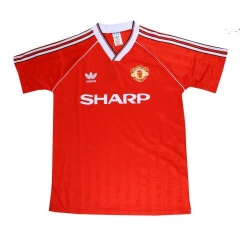 Retro 88-90 Manchester United Home Soccer Jersey Shirt