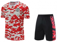 21-22 Manchester United Red White Training Uniforms