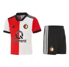 18-19 Feyenoord Rotterdam Home Children Soccer Jersey Kit Shirt + Shorts