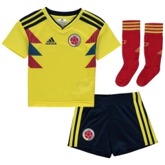 Colombia 2018 World Cup Home Children Soccer Kit (Children Shirt + Shorts + Socks)
