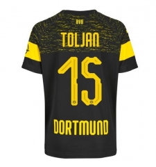 18-19 Borussia Dortmund Toljan 15 Away Soccer Jersey Shirt