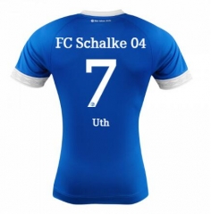 18-19 FC Schalke 04 Mark Uth 7 Home Soccer Jersey Shirt