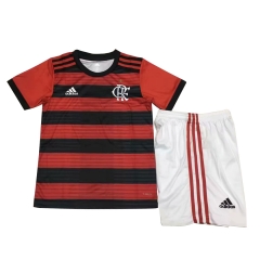 18-19 Flamengo Home Children Soccer Kit Shirt And Shorts