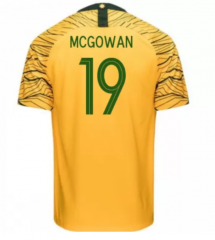 Australia 2018 FIFA World Cup Home Ryan McGowan Soccer Jersey Shirt