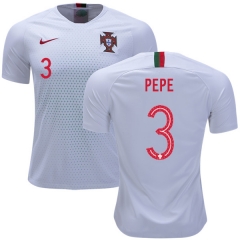 Portugal 2018 World Cup PEPE 3 Away Soccer Jersey Shirt