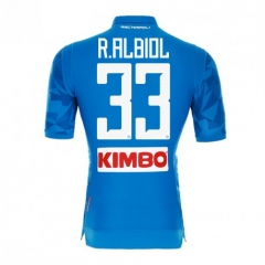 18-19 Napoli ALBIOL 33 Home Soccer Jersey Shirt