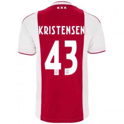 18-19 Ajax rasmus kristensen 43 Home Soccer Jersey Shirt