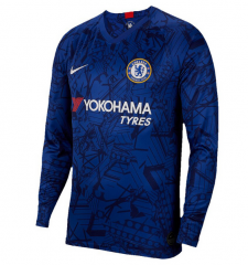 19-20 Chelsea Home Long Sleeve Soccer Jersey Shirt