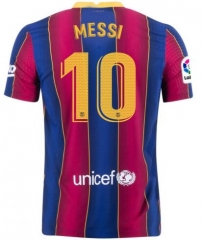 Messi #10 Player Version 20-21 Barcelona Home Soccer Jersey Shirt