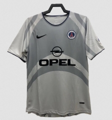 Retro 2000-01 PSG Grey Away Soccer Jersey Shirt