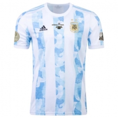 Player Version Final 2021 Copa America Argentina Home Soccer Jersey Shirt