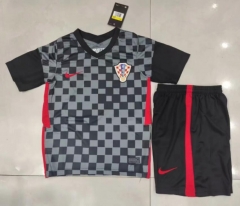 Children 2020-2021 Euro Croatia Away Soccer Kit