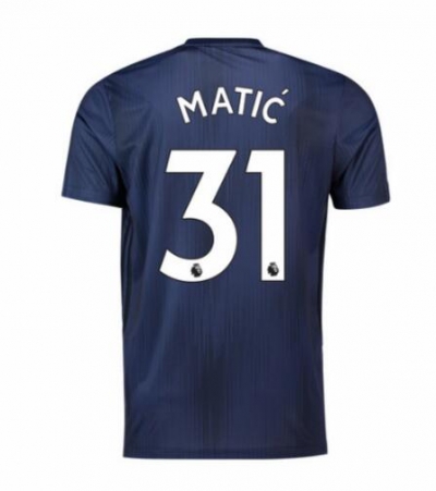 18-19 Manchester United Matic 31 Third Soccer Jersey Shirt
